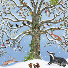 Woodland Animals RSPB Charity Box of 20 Christmas Cards