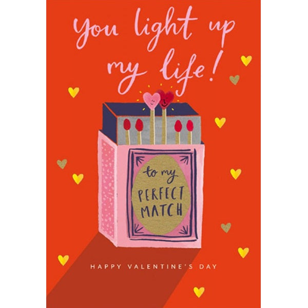 You Light Up My Life Valentines Card