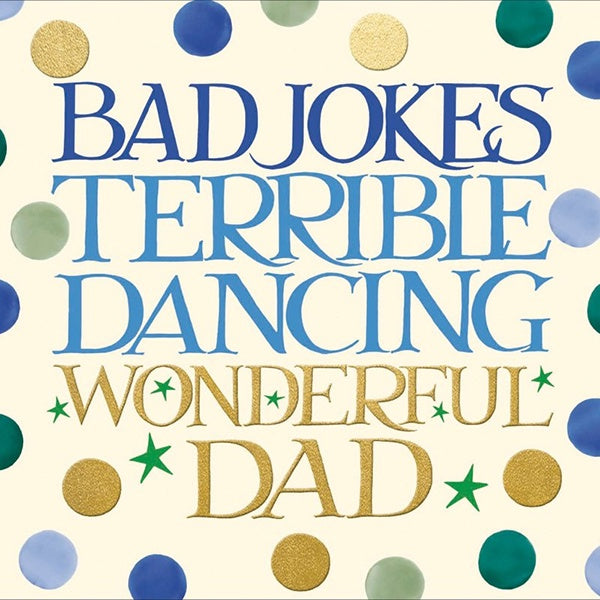 Bad Jokes Terrible Dancing Wonderful Dad Card