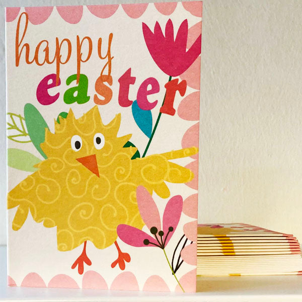 Yellow Chick Pack of Ten Easter Cards