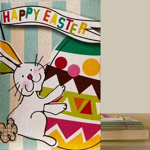Rabbit And Egg Pack of Ten Easter Cards