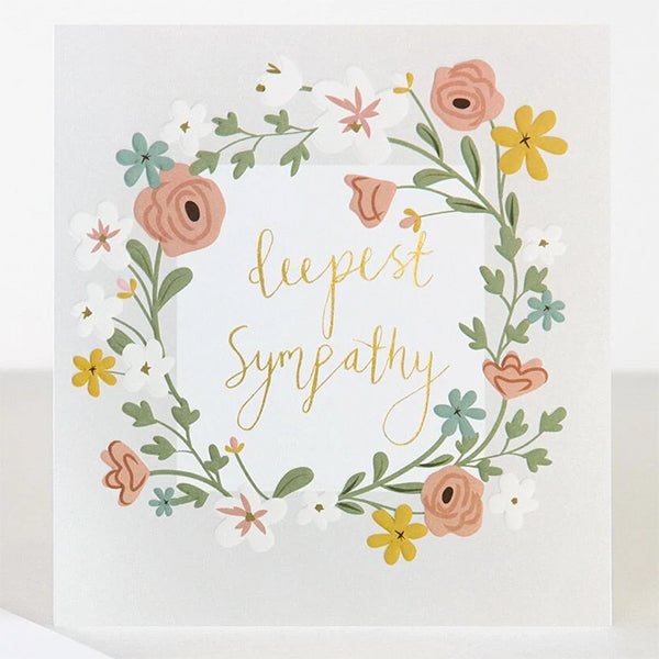 Deepest Sympathy Flowers Card