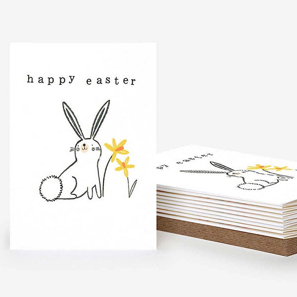Happy Easter Rabbit Pack of 10 Cards