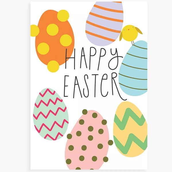 Happy Easter Eggs Pack of 10 Cards