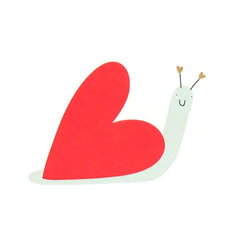 Heart Snail Valentines Card