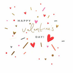 Happy Valentines Day Confetti  Card