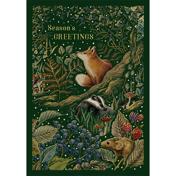 Season's Greetings Wildlife Christmas Card