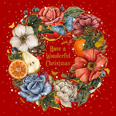 Decadence Wreath Advent Card