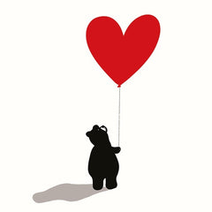 Heart Balloon Bear Valentine’s Day Card
