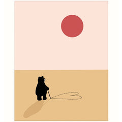 Heart In Sand Bear Valentine’s Day Card