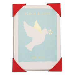Peace and Love To All Dove Pack of 5 Cards