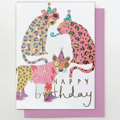 Leopard Party Birthday Card