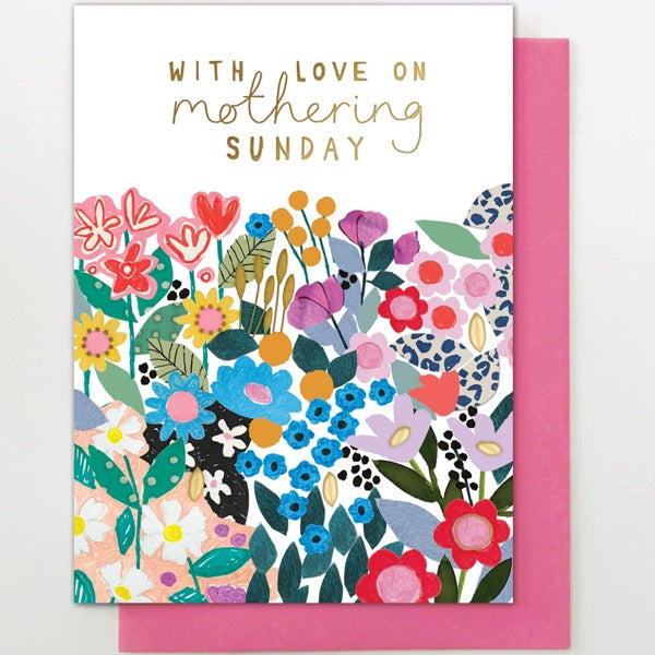 With Love On Mother Sunday Flowers Card
