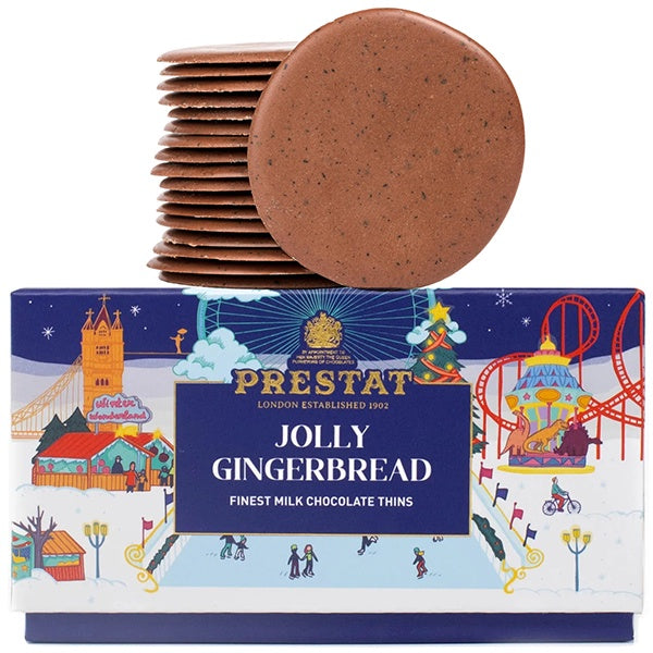 Jolly Gingerbread Milk Chocolate Thins 200g