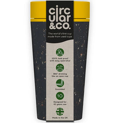 Circular & Co Cup Mustard and Black 12oz