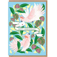 Parrot Happy Anniversary Card