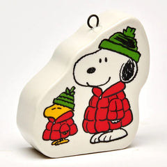 Peanuts Christmas Ornament Snoopy and Woodstock Puffa