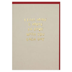 I Fall More in Love Card