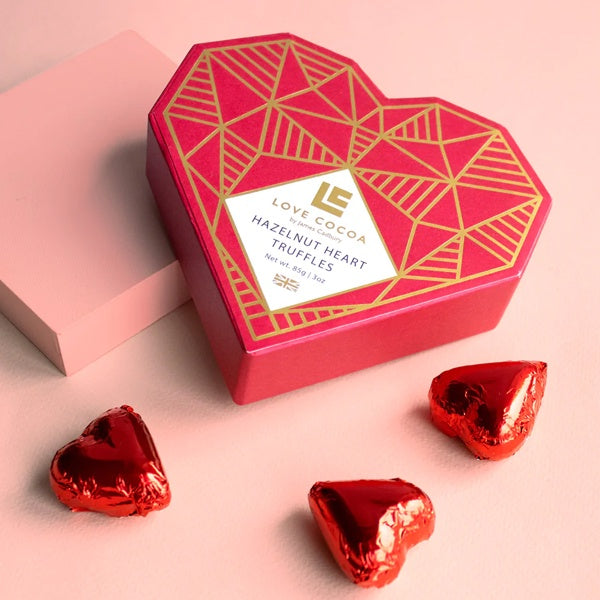 Hazelnut Heart Truffles