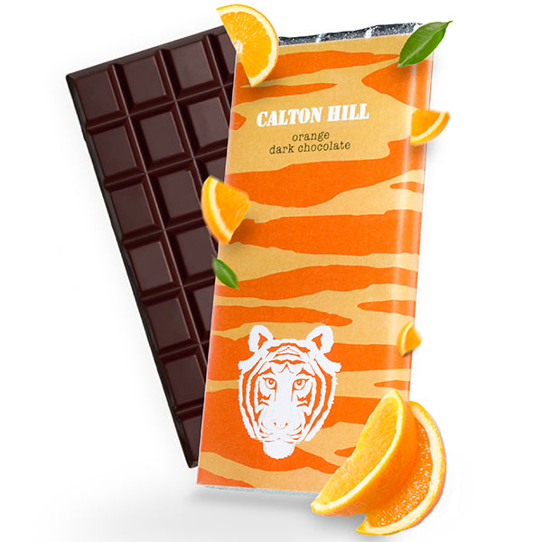 Paper Tiger Calton Hill Orange Dark Chocolate Bar