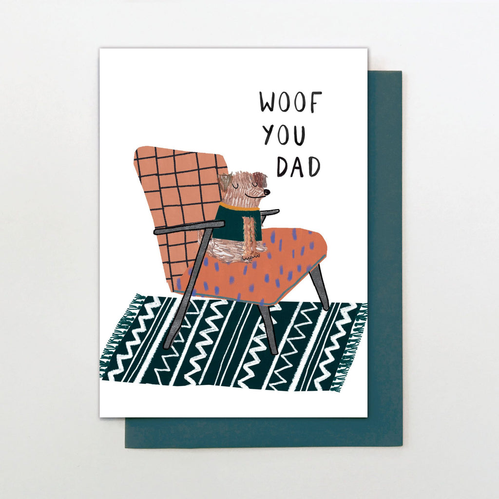 Woof you Dad Father’s Day Card