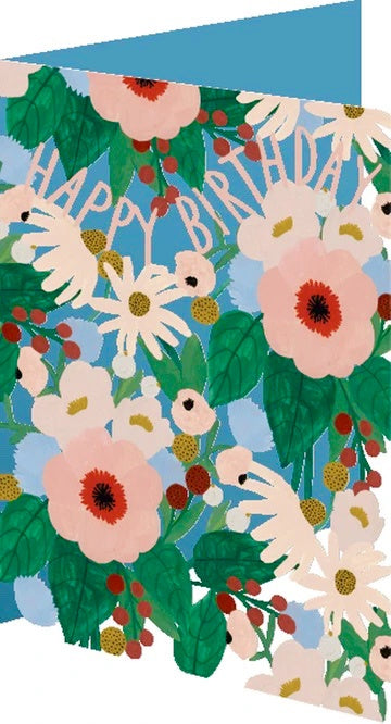Birthday Bouquet Lasercut Card