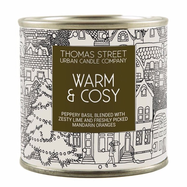 Warm and Cosy Thomas Street Candle Tin