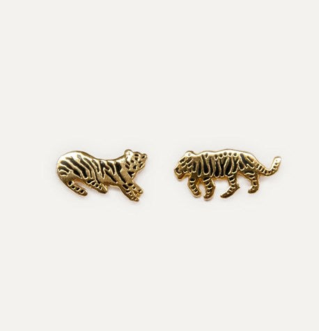 Tiger Earrings by Katy Welsh