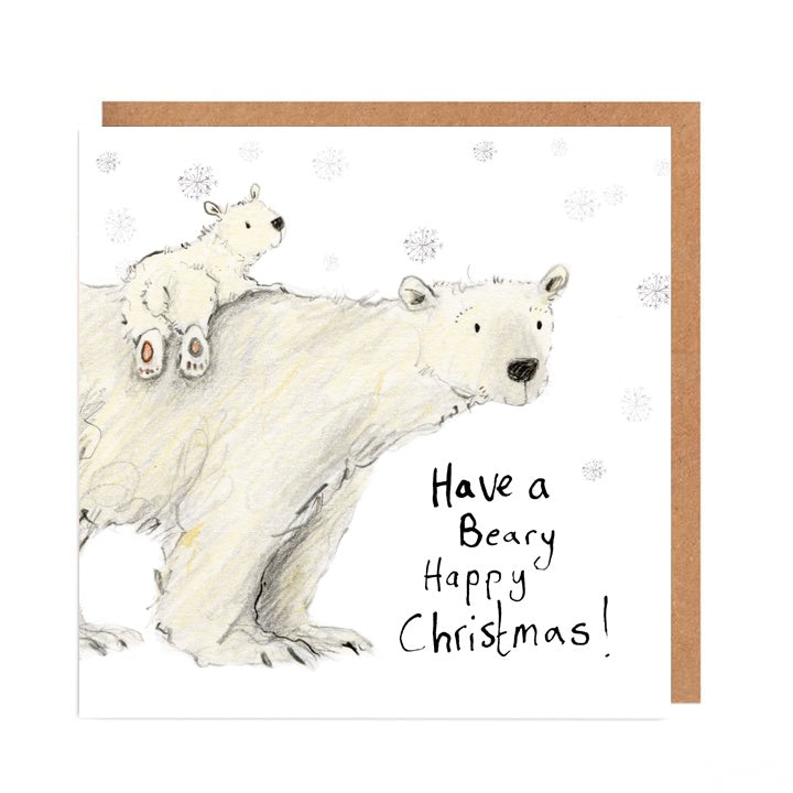 Claudette and Cecily Have a Beary Christmas Card by Catherine Rayner