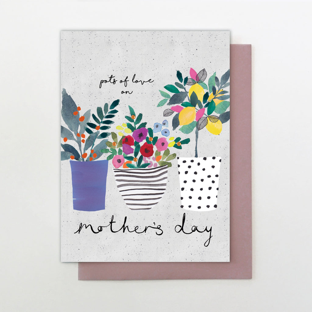 Pots of Love on Mother's Day Card