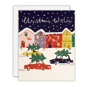 Christmas Wishes Cars Mini Pack of 5 Cards