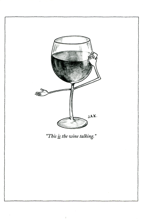 The New Yorker Wine Talking Card