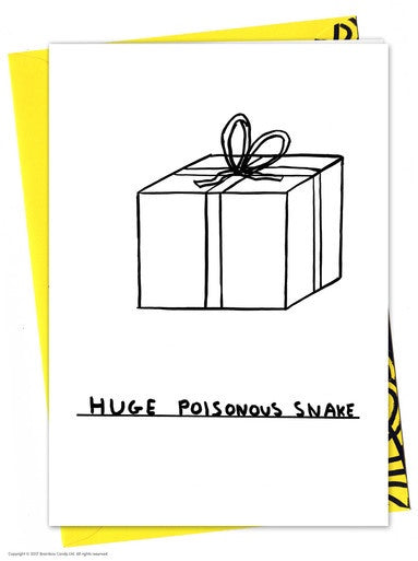 Huge Poisonous Snake Card