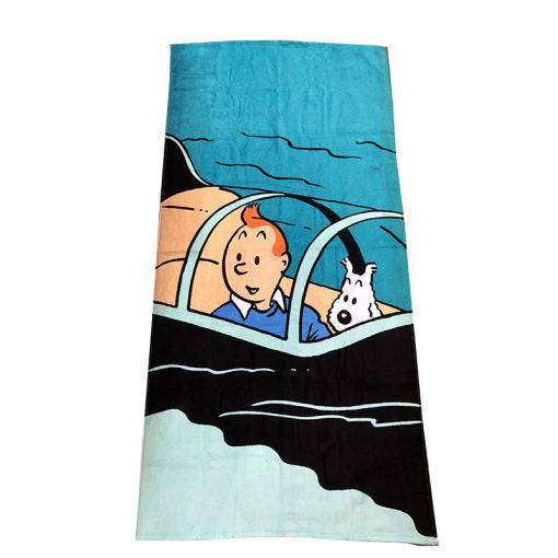 Tintin Beach Towel Shark Submarine