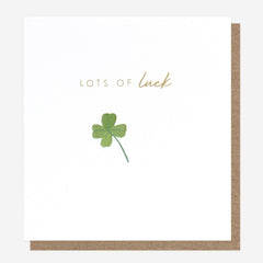 Lots of Luck Clover Card