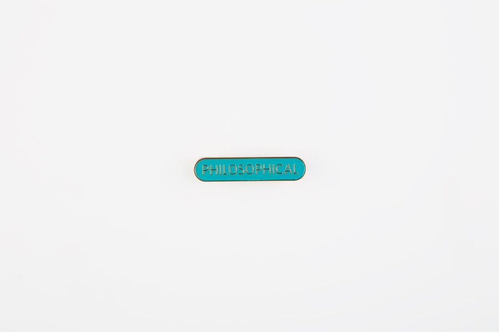 Philosophical Pin Badge