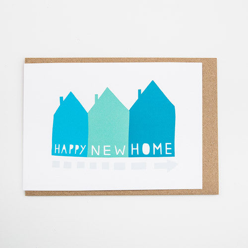 Happy New Home Houses Card
