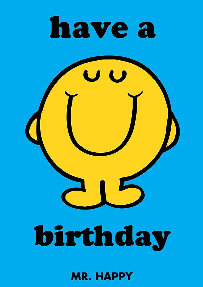 Mr Men Have a Happy Birthday Card