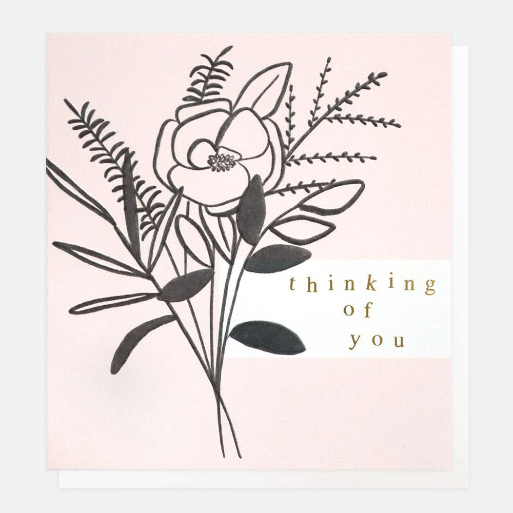 Bouquet Thinking of you Card