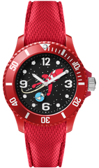 Tintin Watch - Destination Moon Rocket - Red