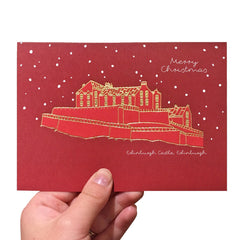 Christmas Edinburgh Castle Card