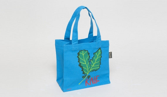 Mini Tote Bag-Kale Blue