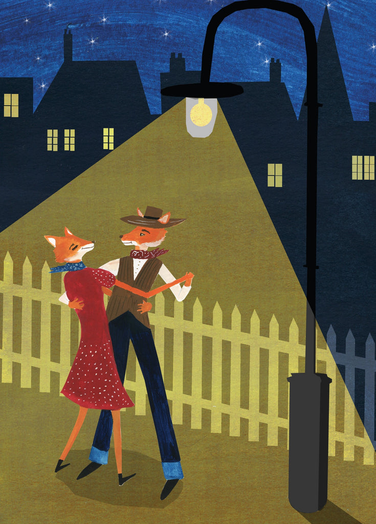 Dancing Foxes Card