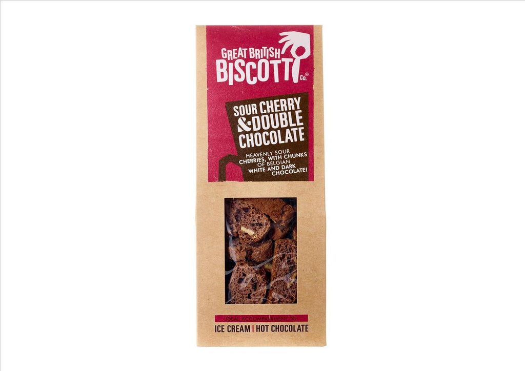 Sour Cherry And Double Chocolate Biscotti