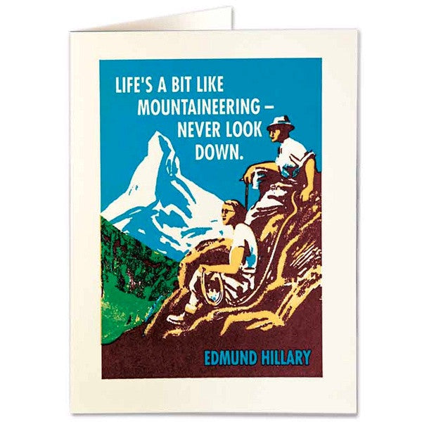 Life's a Bit Like Mountaineering Card