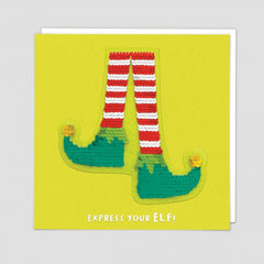 Express Your Elf Reversible Sequin Patch Card