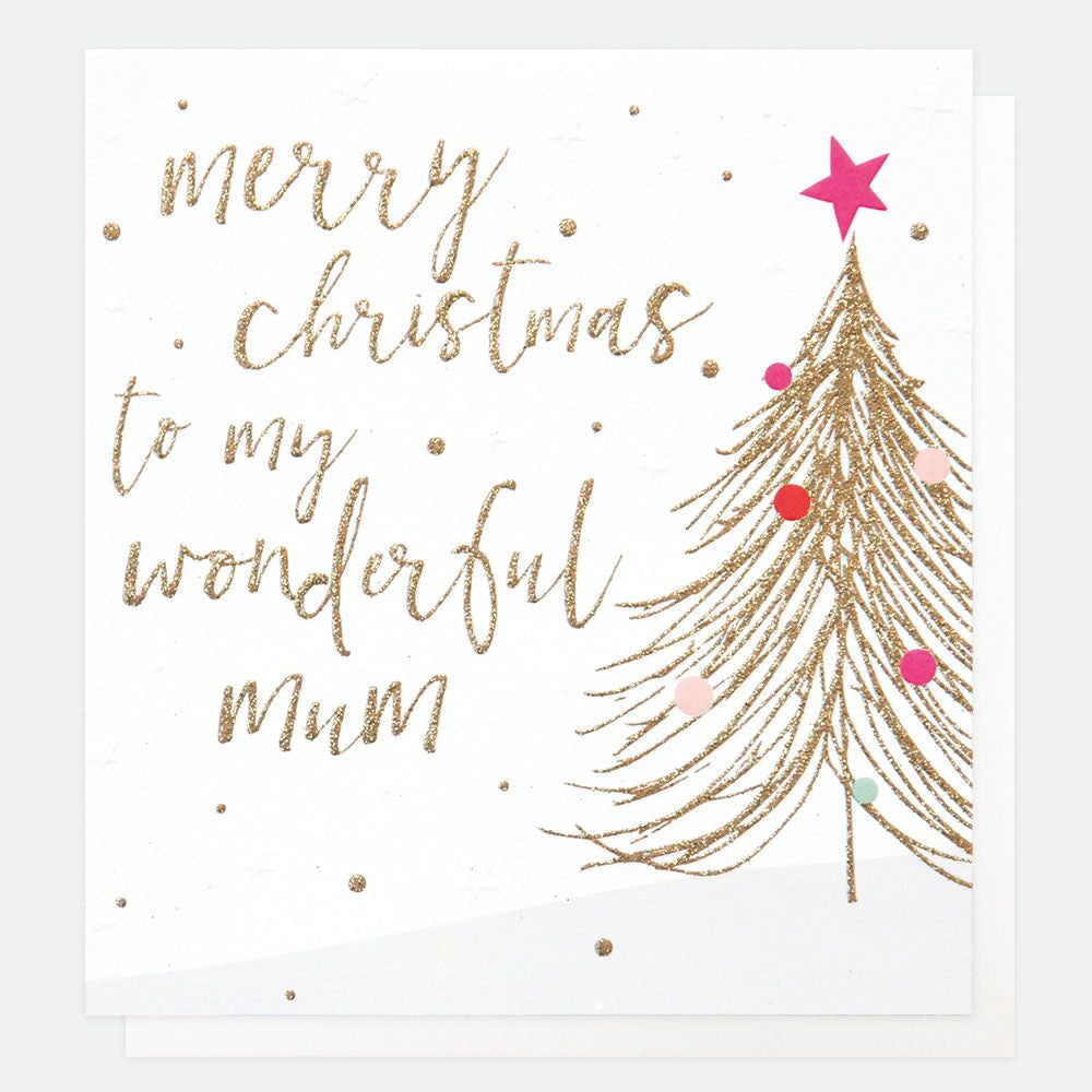 Merry Christmas to my Wonderful Mum Tree Card