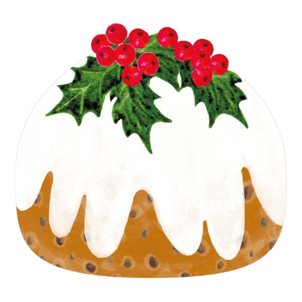 Botanical Holly Shaped Pudding Napkins Pack of 16