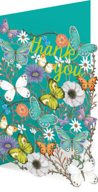 Butterfly Ball Lasercut Thank You Card