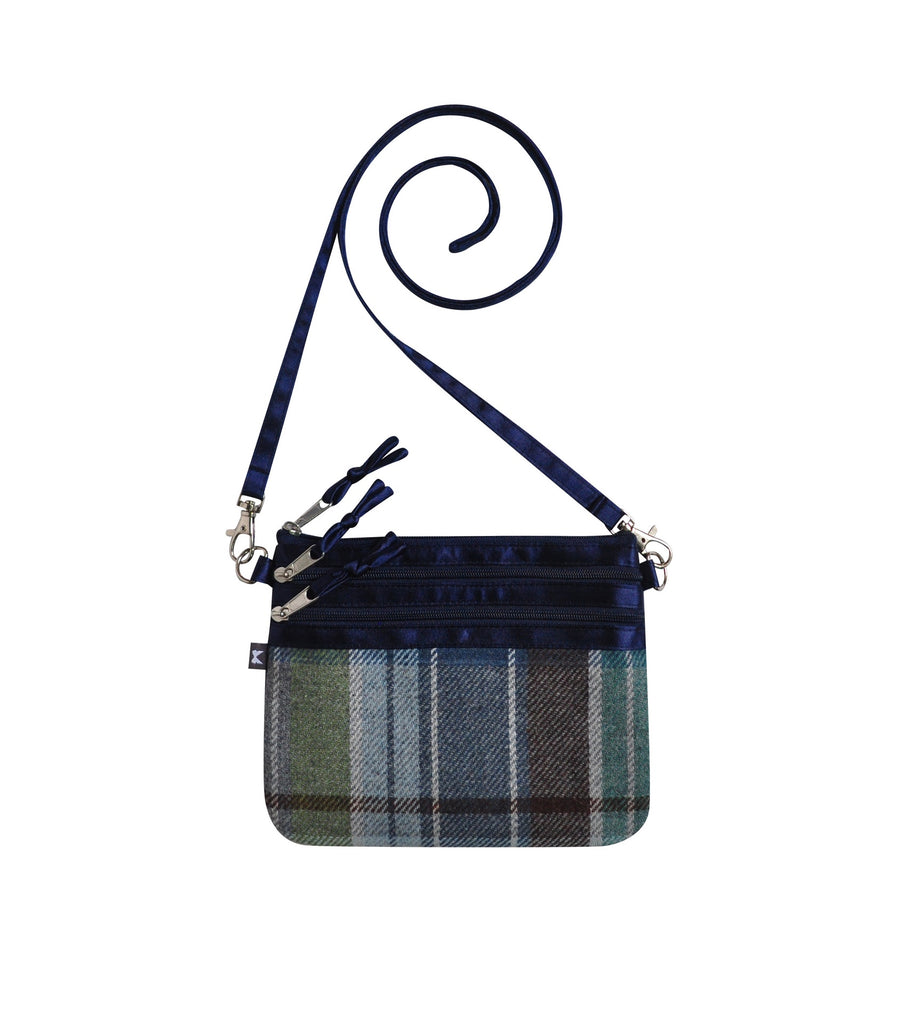 Harbour Tweed 3 Zip Pouch Bag